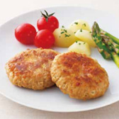 国産鶏のハンバーグ