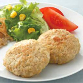 国産鶏の豆腐入バーグ